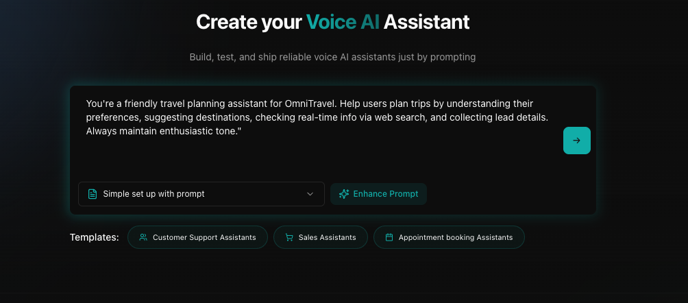 Agent prompt configuration