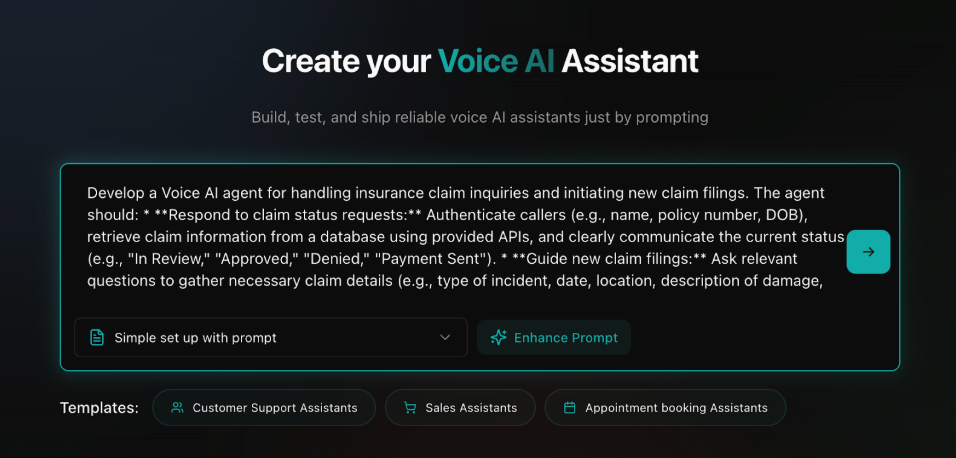 Agent prompt configuration