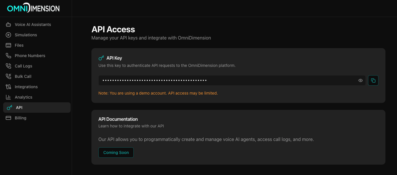 API key