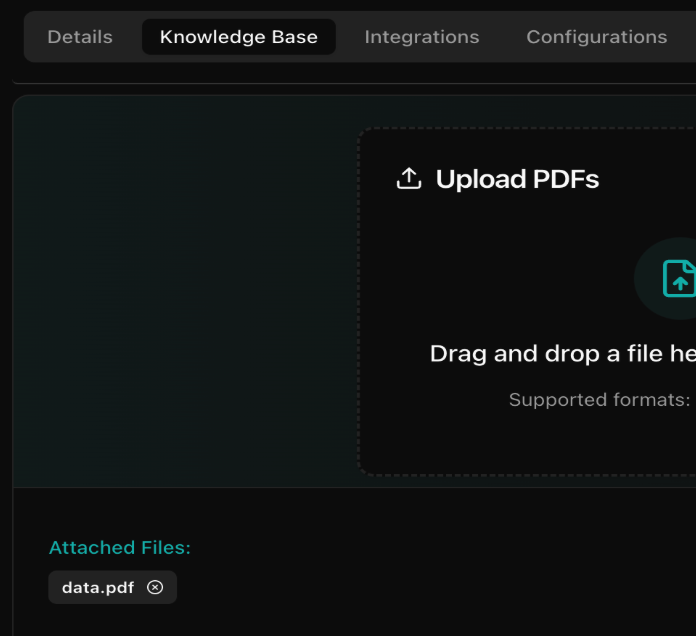 Knowledge base configuration